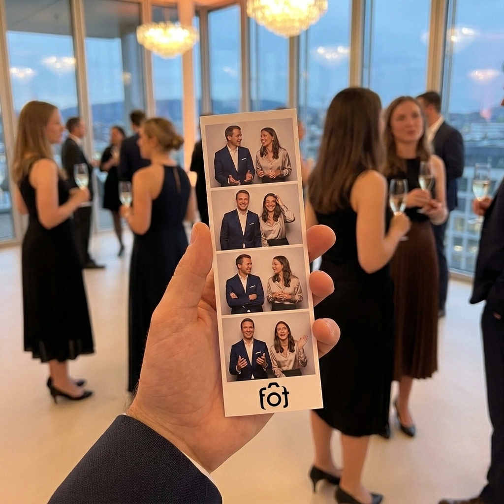 Firmenanlass mit Fotoausdruck